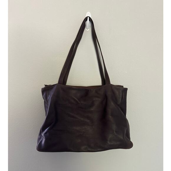 Bruno Rossi Brown Leather Shoulder Bag - Picture 3 of 16